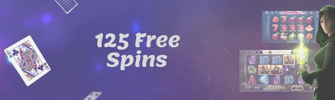 125 Free spins online casino
