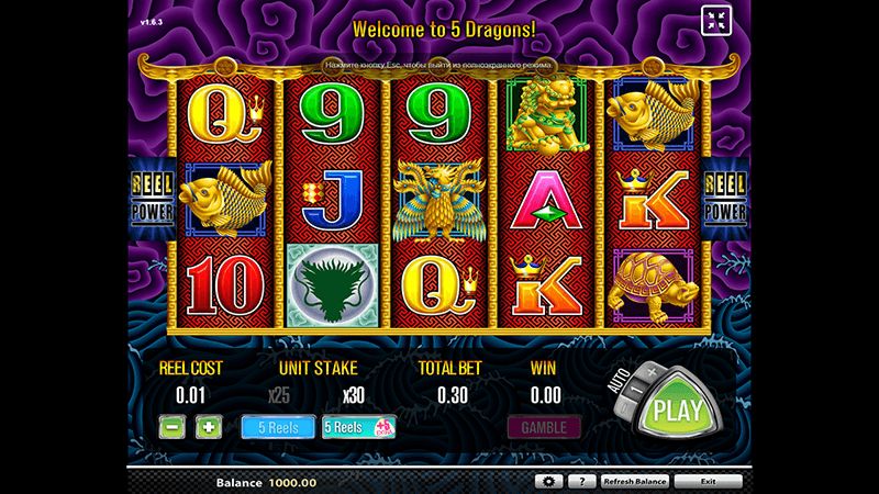 Play Free 5 Dragons Slot Machine Online ⇒ Aristocrat Game