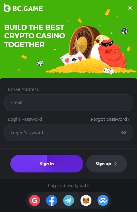 BC.Game casino welcome bonuses