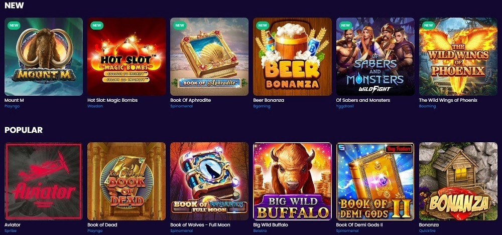 Bitdreams casino games