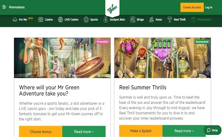Mr Green casino bonus Canada Mr Green casino bonus