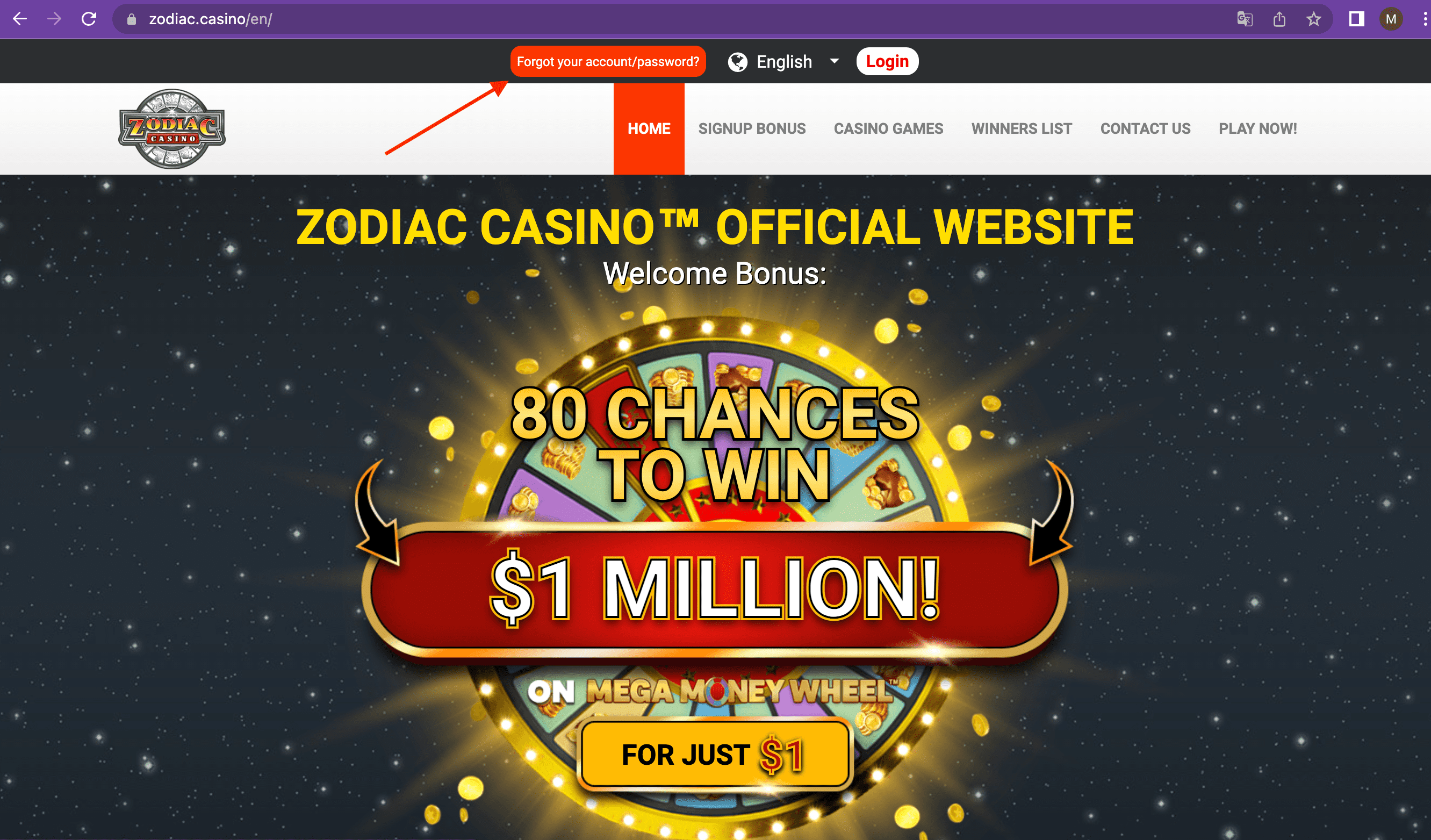 zodiac casino