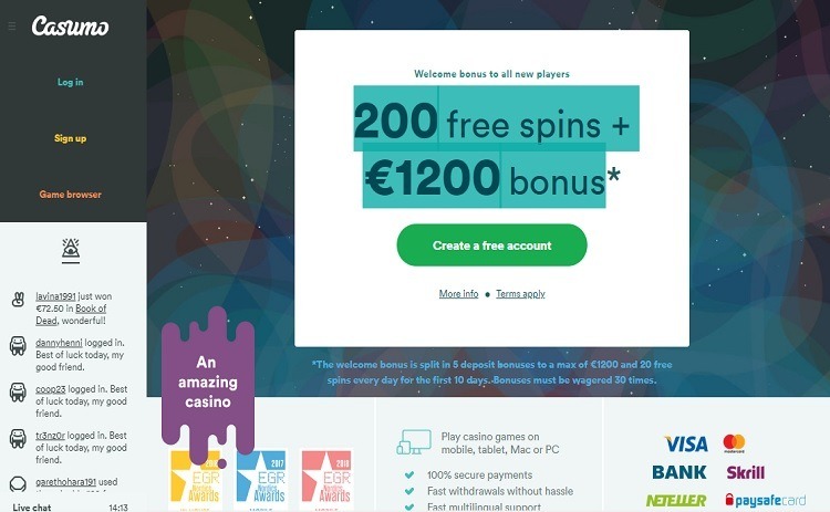 Casumo casino review