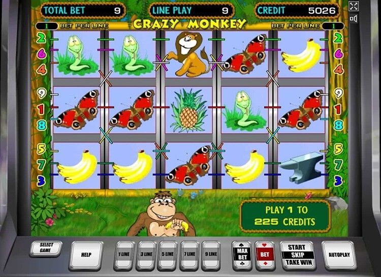 Play Crazy Monkey Free Slot Game