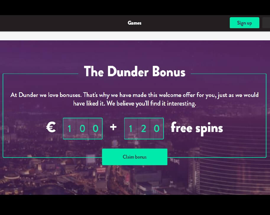 dunder 200 deposit bonus online casino