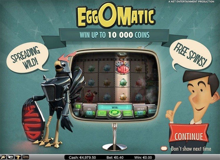 Play EggOMaticc Free Slot Game