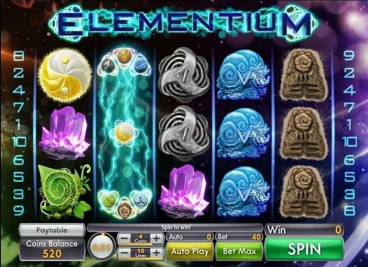 Play Elementium Free Slot Game
