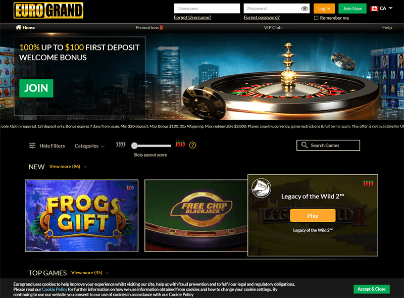 Eurogrand Online Casino
