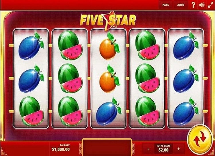 Play Five Star Free Slot Game