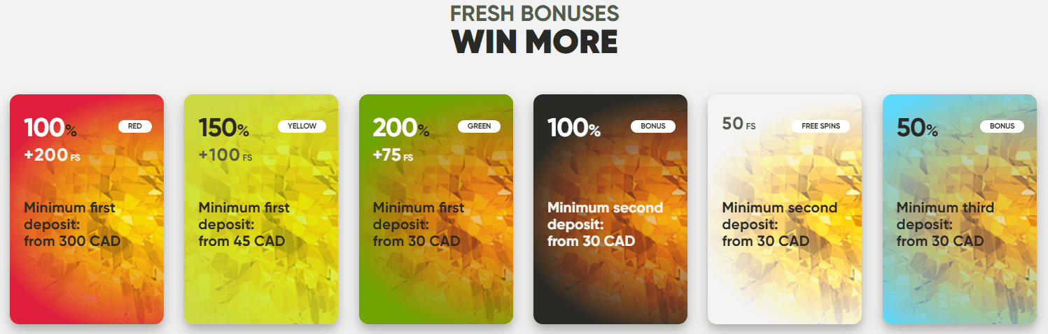 Fresh Casino Bonuses
