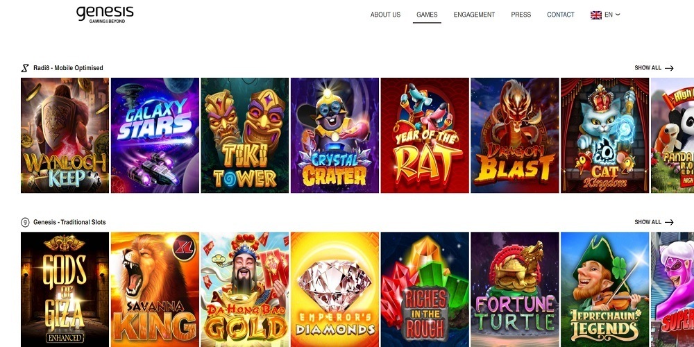 Genesis Gaming Games Genesis Gaming Games