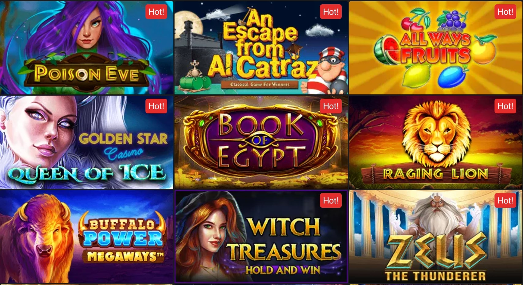 Golden Star Casino Games
