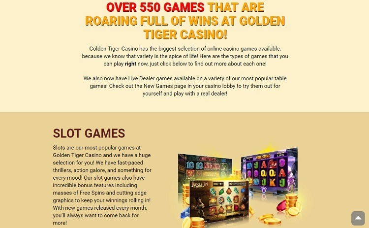 golden tiger casino no deposit canada