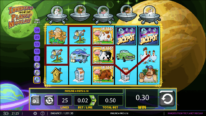 Play Free Invaders From The Planet Moolah Slot Machine Online ⇒ WMS Game