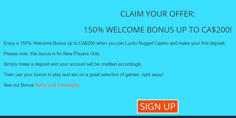 lucky nugget online casino canada