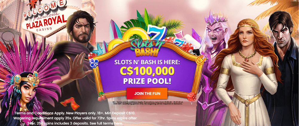 Play favorite slots in Plaza Royal casino
