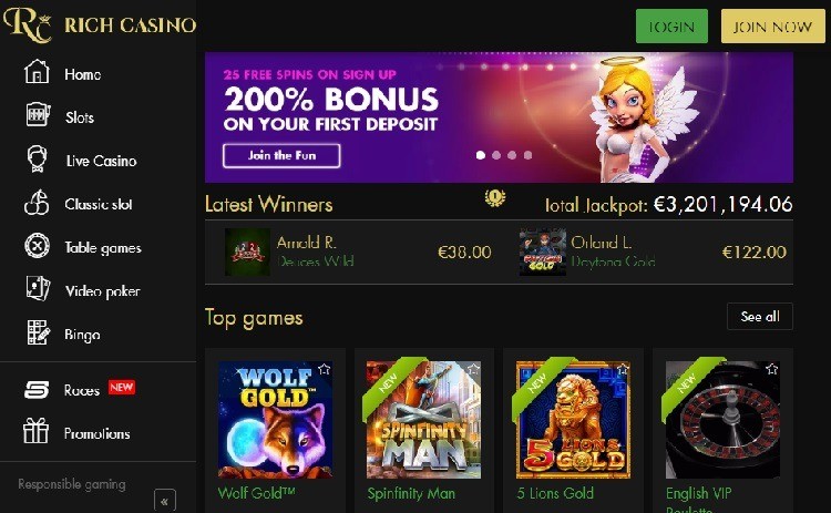 Rich casino review Canada Rich casino review