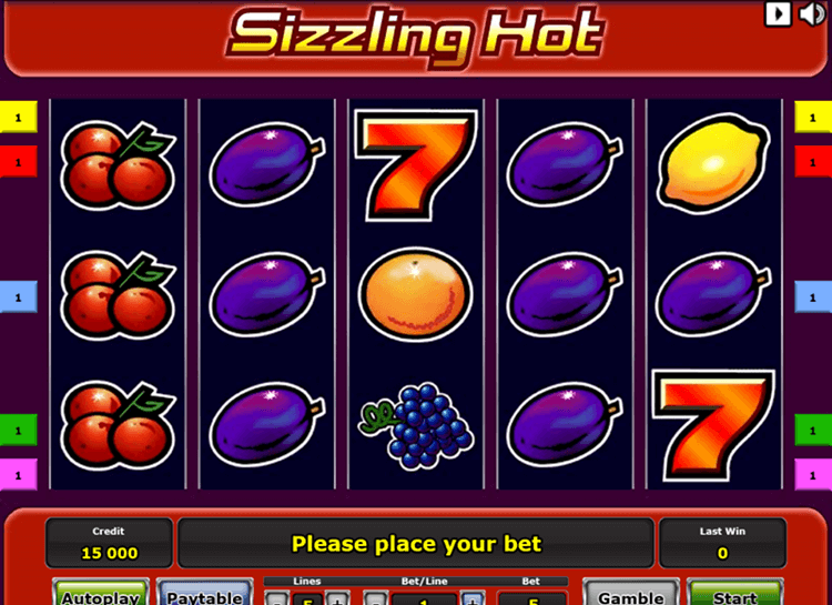 Play Sizzling Hot Free Slot Game