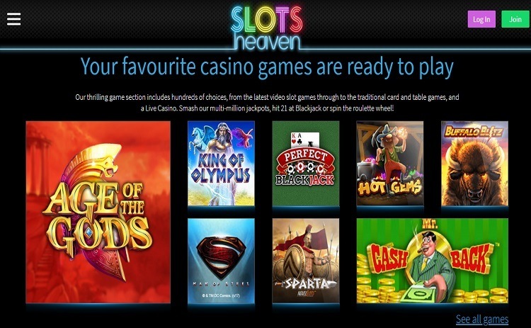 Slots Heaven casino games