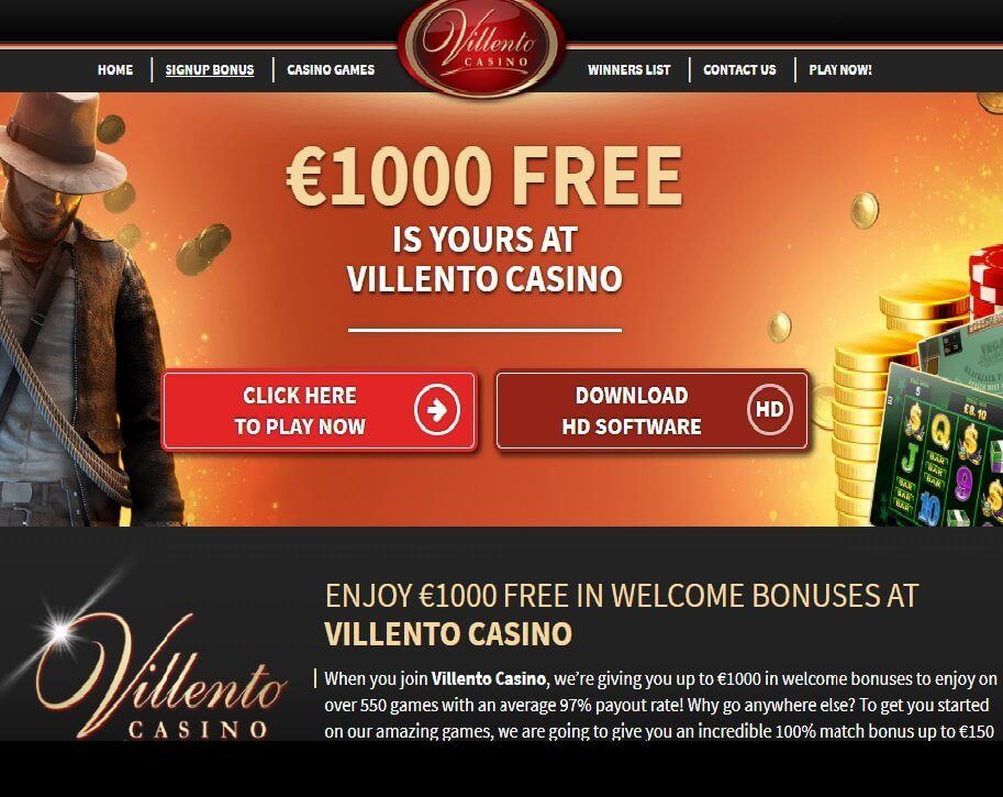 villento casino free spins