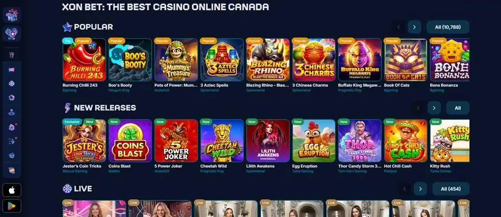 XON.bet slots