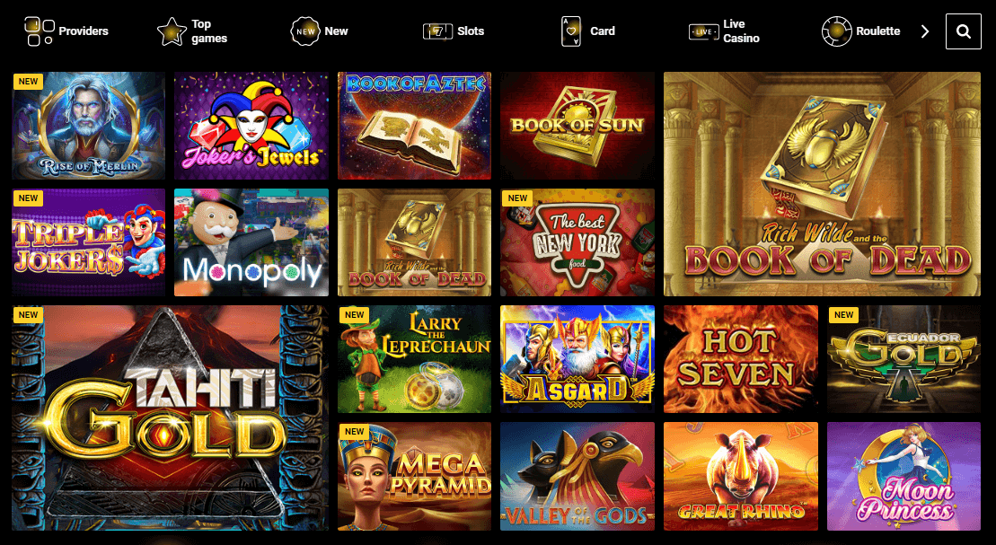 Zet Casino games Canada ZetCasino games
