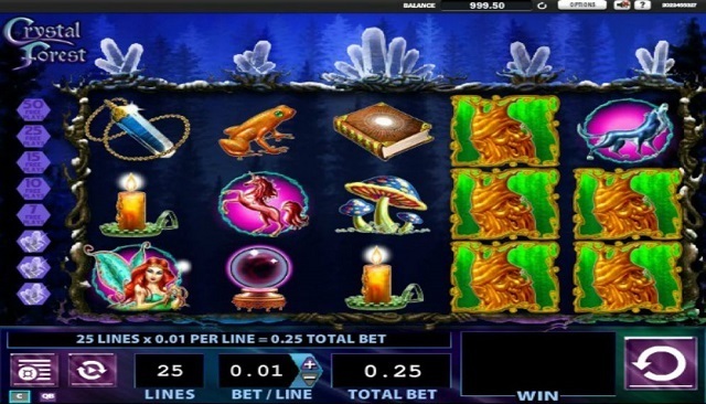 Play Free Crystal Forest Slot Machine Online WMS Game   Crystale Forest Slot Reels 