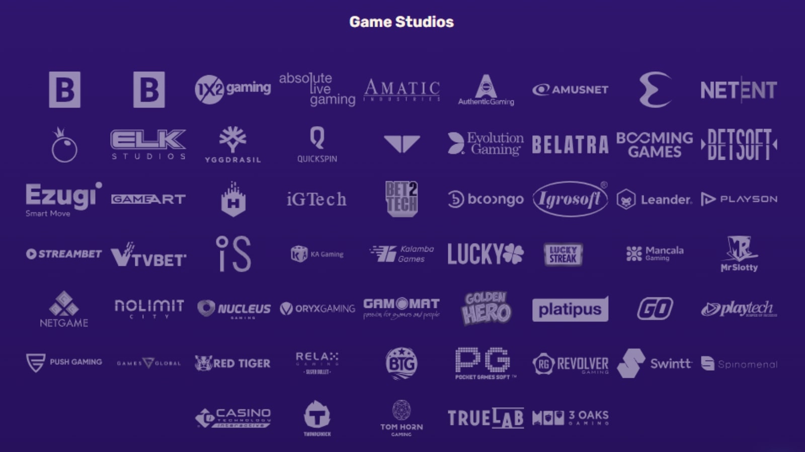 Let's Lucky Casino software providers