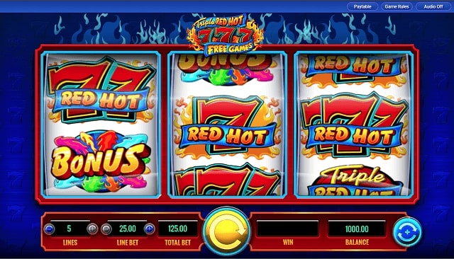 Play Free Triple Red Hot 777 Slot Machine Online ⇒ IGT Game